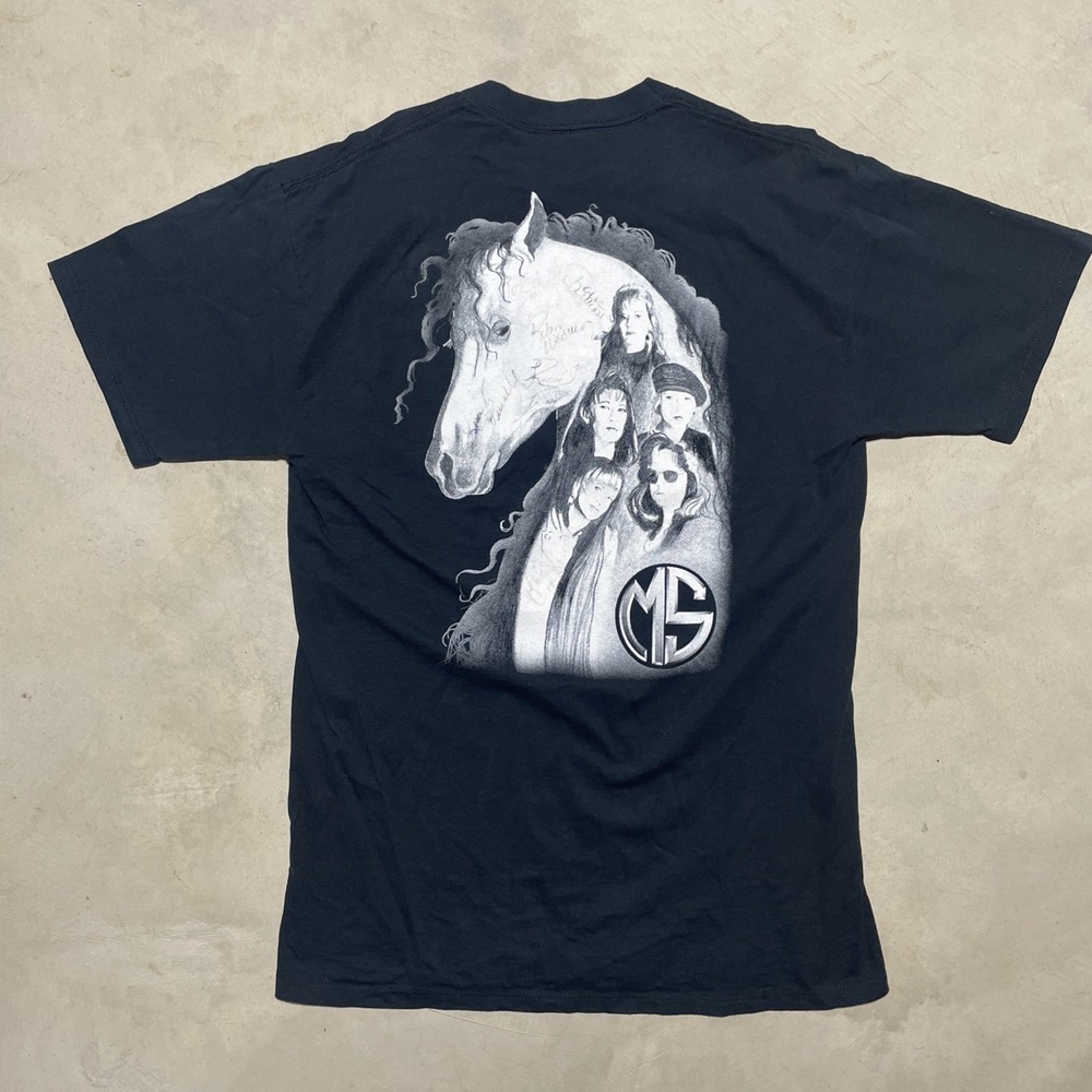 Vintage 1980s McAuley Schenker Group World Tour T Shirt SZ L Rock Scorpion Horse